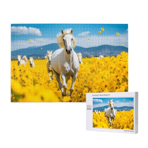 Phayah Raps Pferd Puzzles für Erwachsene 1000 Teile Kinder Intelligenz Entwicklung Spielzeug 29,5 X 19,7 Phayah Raps Pferd Puzzles für Erwachsene 1000 Teile Kinder Intelligenz Entwicklung Spielzeug 29,5 X 19,7 von PHAYAH