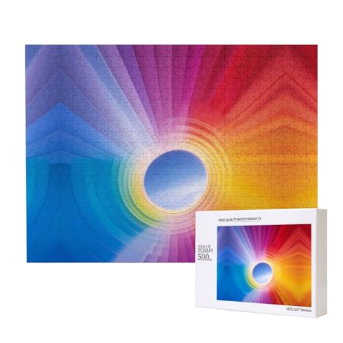 Phayah Regenbogen-Puzzle, 500 Teile für Puzzle, Holzpuzzle für Familie, Freunde, Heimdekoration, Wandkunst, 50 x 38 cm Phayah Regenbogen-Puzzle, 500 Teile für Puzzle, Holzpuzzle für Familie, Freunde, Heimdekoration, Wandkunst, 50 x 38 cm von PHAYAH