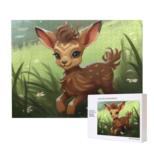 Phayah Rehkitz Puzzles für Erwachsene, 500 Teile Kinder Intelligenz Entwicklungsspielzeug 20,4 x 38,1 cm Phayah Rehkitz Puzzles für Erwachsene, 500 Teile Kinder Intelligenz Entwicklungsspielzeug 20,4 x 38,1 cm von PHAYAH