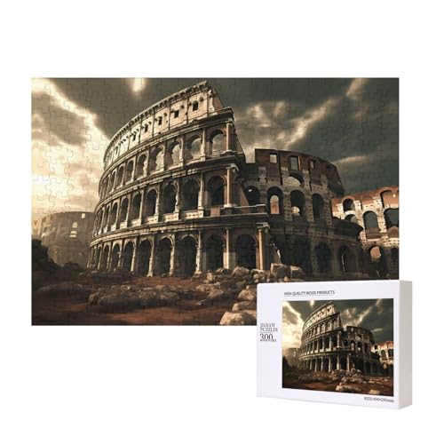Phayah Reste des römischen Kolosseum-Puzzles 300 Teile für Puzzle, Holzpuzzle für Familie, Freunde, Heimdekoration, Wandkunst, 40 x 27 cm Phayah Reste des römischen Kolosseum-Puzzles 300 Teile für Puzzle, Holzpuzzle für Familie, Freunde, Heimdekoration, Wandkunst, 40 x 27 cm von PHAYAH