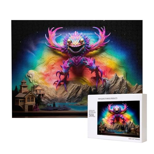 Phayah Riesige Krabbe auf Berg-Puzzles für Erwachsene, 500 Teile, Heimdekoration, Geburtstagsparty für Männer und Frauen, 50 x 38 cm von PHAYAH