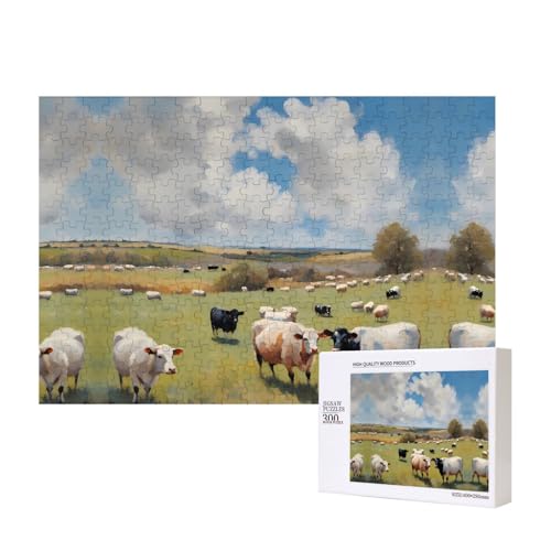 Phayah Riesiges Bauernhof-Puzzle, 300 Teile für Puzzle, Holzpuzzle für Familie, Freunde, Heimdekoration, Wandkunst, 15,7 x 27,9 cm Phayah Riesiges Bauernhof-Puzzle, 300 Teile für Puzzle, Holzpuzzle für Familie, Freunde, Heimdekoration, Wandkunst, 15,7 x 27,9 cm von PHAYAH