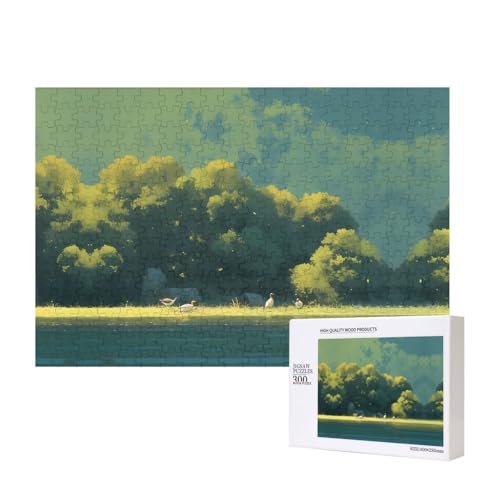 Phayah Riverside Stock-Puzzle, 300 Teile, für Puzzle, Holzpuzzle für Familie, Freunde, Heimdekoration, Wandkunst, 39 x 27 cm Phayah Riverside Stock-Puzzle, 300 Teile, für Puzzle, Holzpuzzle für Familie, Freunde, Heimdekoration, Wandkunst, 39 x 27 cm von PHAYAH
