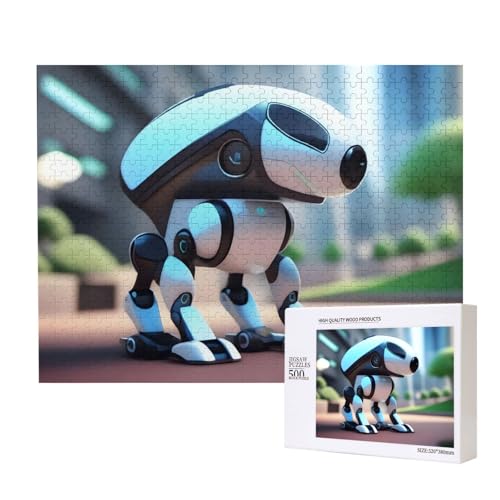 Phayah Roboter-Puzzle, 500 Teile, für Puzzle, Holzpuzzle für Familie, Freunde, Heimdekoration, Wandkunst, 500 x 38 cm Phayah Roboter-Puzzle, 500 Teile, für Puzzle, Holzpuzzle für Familie, Freunde, Heimdekoration, Wandkunst, 500 x 38 cm von PHAYAH
