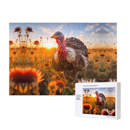 Phayah Rotköpfige Truthahn-Puzzle, 300 Teile, für Puzzle, Holzpuzzle für Familie, Freunde, Heimdekoration, Wandkunst, 39 x 27 cm Phayah Rotköpfige Truthahn-Puzzle, 300 Teile, für Puzzle, Holzpuzzle für Familie, Freunde, Heimdekoration, Wandkunst, 39 x 27 cm von PHAYAH