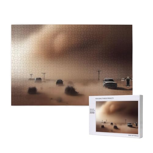 Phayah Sandstorm Puzzles 1000 Teile für Puzzle, Holzpuzzle für Familie, Freunde, Heimdekoration, Wandkunst, 75 x 50 cm Phayah Sandstorm Puzzles 1000 Teile für Puzzle, Holzpuzzle für Familie, Freunde, Heimdekoration, Wandkunst, 75 x 50 cm von PHAYAH
