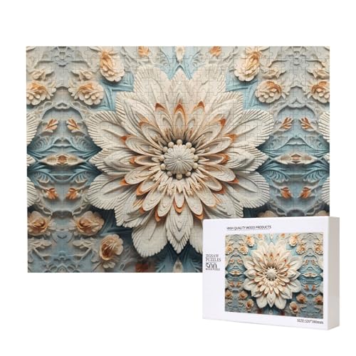 Phayah Schellack-Puzzle, 500 Teile für Puzzle, Holzpuzzle für Familie, Freunde, Heimdekoration, Wandkunst, 50,4 x 38,1 cm von PHAYAH