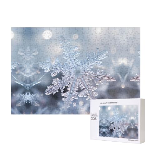 Phayah Schneeflocken-Nahaufnahme-Puzzle, 300 Teile, für Puzzle, Holzpuzzle für Familie, Freunde, Heimdekoration, Wandkunst, 39 x 27 cm Phayah Schneeflocken-Nahaufnahme-Puzzle, 300 Teile, für Puzzle, Holzpuzzle für Familie, Freunde, Heimdekoration, Wandkunst, 39 x 27 cm von PHAYAH
