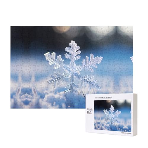 Phayah Schneeflocken-Puzzle, 300 Teile, für Puzzle, Holzpuzzle für Familie, Freunde, Heimdekoration, Wandkunst, 39 x 27 cm Phayah Schneeflocken-Puzzle, 300 Teile, für Puzzle, Holzpuzzle für Familie, Freunde, Heimdekoration, Wandkunst, 39 x 27 cm von PHAYAH