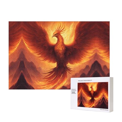 Phayah Schönes Phoenix-Puzzle für Erwachsene, 300 Teile, Heimdekoration, Geburtstagsparty für Männer und Frauen, 15,7 x 27,9 cm Phayah Schönes Phoenix-Puzzle für Erwachsene, 300 Teile, Heimdekoration, Geburtstagsparty für Männer und Frauen, 15,7 x 27,9 cm von PHAYAH