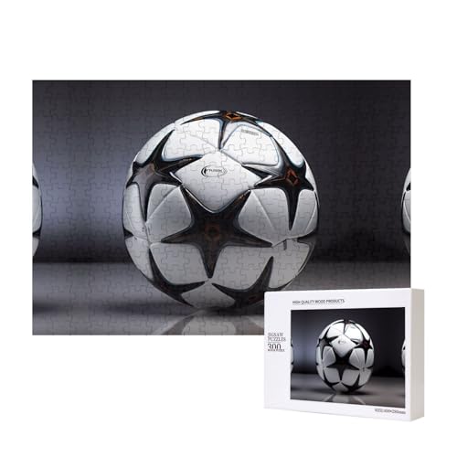 Phayah Schwarz-Weiß-Fußball-Puzzles für Erwachsene, 300 Teile, Heimdekoration, Geburtstagsparty für Männer und Frauen, 15,7 x 27,9 cm Phayah Schwarz-Weiß-Fußball-Puzzles für Erwachsene, 300 Teile, Heimdekoration, Geburtstagsparty für Männer und Frauen, 15,7 x 27,9 cm von PHAYAH