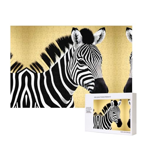 Phayah Schwarz-weißes Zebra-Puzzle für Erwachsene, 300 Teile, Heimdekoration, Geburtstagsparty für Männer und Frauen, 15,7 x 27,9 cm Phayah Schwarz-weißes Zebra-Puzzle für Erwachsene, 300 Teile, Heimdekoration, Geburtstagsparty für Männer und Frauen, 15,7 x 27,9 cm von PHAYAH