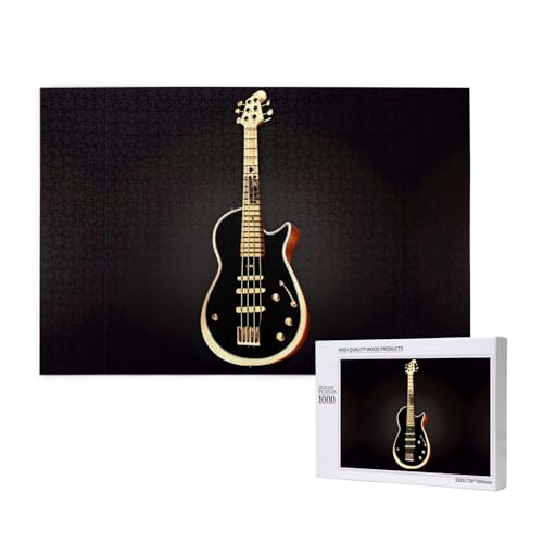 Phayah Schwarze Gitarren-Puzzles für Erwachsene, 1000 Teile, Heimdekoration, Geburtstagsparty für Männer und Frauen, 29,5 x 50 cm Phayah Schwarze Gitarren-Puzzles für Erwachsene, 1000 Teile, Heimdekoration, Geburtstagsparty für Männer und Frauen, 29,5 x 50 cm von PHAYAH