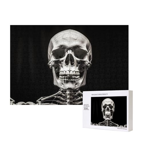 Phayah Skelett-Puzzle, 300 Teile, für Puzzle, Holzpuzzle für Familie, Freunde, Heimdekoration, Wandkunst, 39 x 27 cm Phayah Skelett-Puzzle, 300 Teile, für Puzzle, Holzpuzzle für Familie, Freunde, Heimdekoration, Wandkunst, 39 x 27 cm von PHAYAH