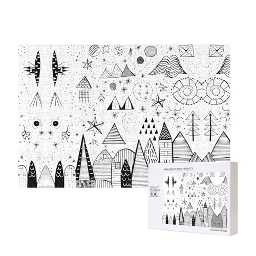 Phayah Skizzenbuch-Puzzle, 300 Teile, für Puzzle, Holzpuzzle für Familie, Freunde, Heimdekoration, Wandkunst, 39 x 27 cm Phayah Skizzenbuch-Puzzle, 300 Teile, für Puzzle, Holzpuzzle für Familie, Freunde, Heimdekoration, Wandkunst, 39 x 27 cm von PHAYAH