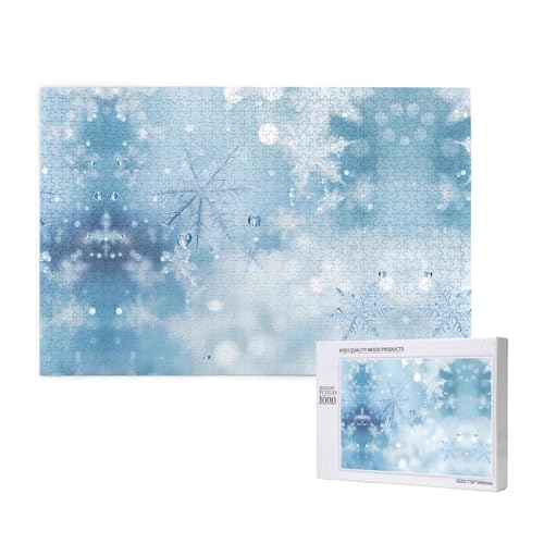 Phayah Snow Puzzles 1000 Teile für Puzzle, Holzpuzzle für Familie, Freunde, Heimdekoration, Wandkunst, 75 x 50 cm Phayah Snow Puzzles 1000 Teile für Puzzle, Holzpuzzle für Familie, Freunde, Heimdekoration, Wandkunst, 75 x 50 cm von PHAYAH