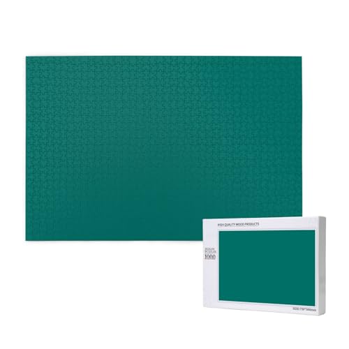 Phayah Solides dunkelgrünes Puzzle für Erwachsene, 1000 Teile, Heimdekoration, Geburtstagsparty für Männer und Frauen, 29,5 x 50 cm Phayah Solides dunkelgrünes Puzzle für Erwachsene, 1000 Teile, Heimdekoration, Geburtstagsparty für Männer und Frauen, 29,5 x 50 cm von PHAYAH