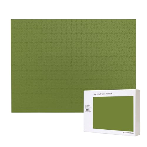 Phayah Solides dunkelgrünes Puzzle für Erwachsene, 500 Teile, Heimdekoration, Geburtstagsparty, für Männer und Frauen, 20,4 x 38,1 cm Phayah Solides dunkelgrünes Puzzle für Erwachsene, 500 Teile, Heimdekoration, Geburtstagsparty, für Männer und Frauen, 20,4 x 38,1 cm von PHAYAH