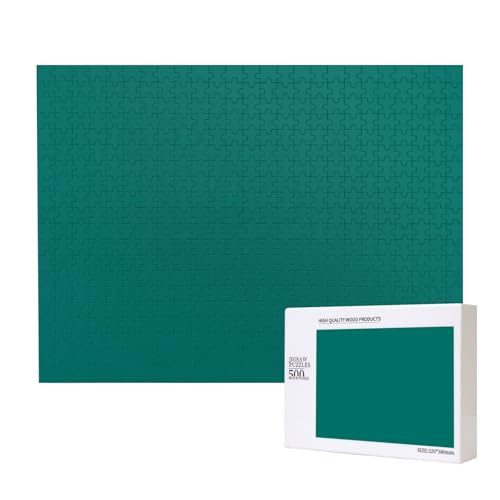 Phayah Solides dunkelgrünes Puzzle für Erwachsene, 500 Teile, Heimdekoration, Geburtstagsparty, für Männer und Frauen, 20,4 x 38,1 cm Phayah Solides dunkelgrünes Puzzle für Erwachsene, 500 Teile, Heimdekoration, Geburtstagsparty, für Männer und Frauen, 20,4 x 38,1 cm von PHAYAH