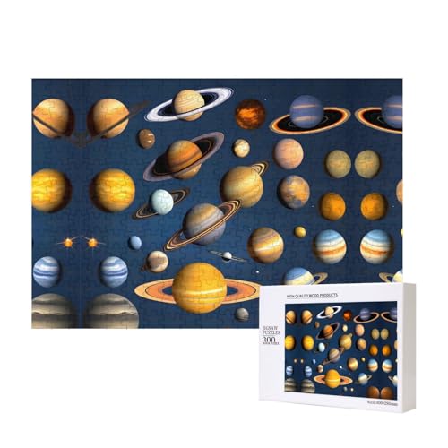 Phayah Sonnensystem-Planeten-Puzzles für Erwachsene, 300 Teile, Heimdekoration, Geburtstagsparty für Männer und Frauen, 15,7 x 27,9 cm Phayah Sonnensystem-Planeten-Puzzles für Erwachsene, 300 Teile, Heimdekoration, Geburtstagsparty für Männer und Frauen, 15,7 x 27,9 cm von PHAYAH