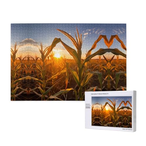 Phayah Sorghum Puzzles 1000 Teile für Puzzle, Holzpuzzle für Familie, Freunde, Heimdekoration, Wandkunst, 75 x 50 cm Phayah Sorghum Puzzles 1000 Teile für Puzzle, Holzpuzzle für Familie, Freunde, Heimdekoration, Wandkunst, 75 x 50 cm von PHAYAH