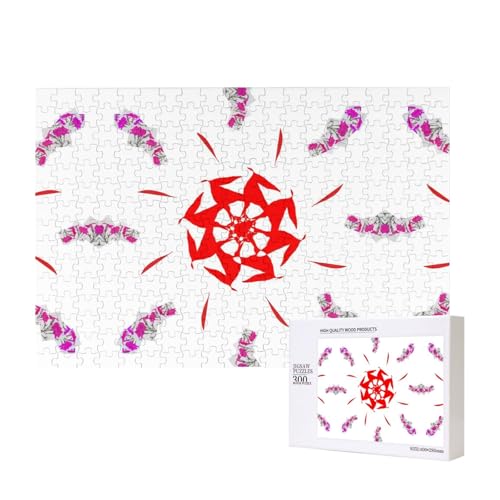 Phayah Spinning Flowers Puzzles 300 Teile für Puzzle, Holzpuzzle für Familie, Freunde, Heimdekoration, Wandkunst, 15,7 x 27,9 cm Phayah Spinning Flowers Puzzles 300 Teile für Puzzle, Holzpuzzle für Familie, Freunde, Heimdekoration, Wandkunst, 15,7 x 27,9 cm von PHAYAH