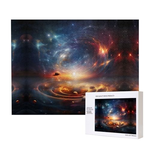 Phayah Star Planet Puzzles 500 Teile für Puzzle, Holzpuzzle für Familie und Freunde, Heimdekoration, Wandkunst, 50,4 x 38,1 cm Phayah Star Planet Puzzles 500 Teile für Puzzle, Holzpuzzle für Familie und Freunde, Heimdekoration, Wandkunst, 50,4 x 38,1 cm von PHAYAH