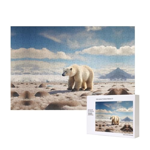 Phayah Stehender Eisbär. Puzzles 300 Teile für Puzzle, Holzpuzzle für Familie, Freunde, Heimdekoration, Wandkunst, 39,9 x 27,9 cm Phayah Stehender Eisbär. Puzzles 300 Teile für Puzzle, Holzpuzzle für Familie, Freunde, Heimdekoration, Wandkunst, 39,9 x 27,9 cm von PHAYAH