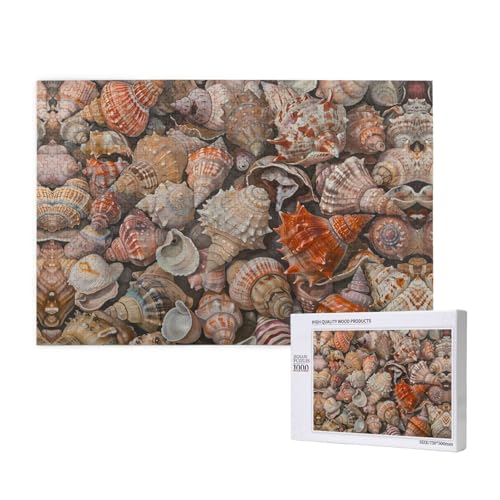 Phayah Strandmuschel-Puzzle für Erwachsene, 1000 Teile, Heimdekoration, Geburtstagsparty für Männer und Frauen, 29,5 x 50 cm Phayah Strandmuschel-Puzzle für Erwachsene, 1000 Teile, Heimdekoration, Geburtstagsparty für Männer und Frauen, 29,5 x 50 cm von PHAYAH