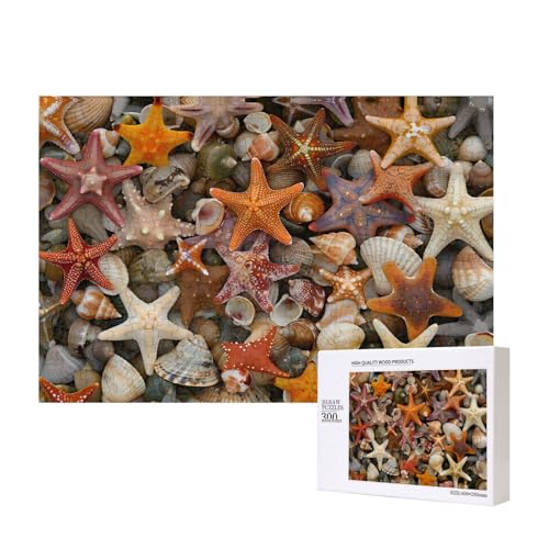 Phayah Strandmuschel-Puzzles für Erwachsene, 300 Teile, Heimdekoration, Geburtstagsparty für Männer und Frauen, 15,7 x 27,9 cm Phayah Strandmuschel-Puzzles für Erwachsene, 300 Teile, Heimdekoration, Geburtstagsparty für Männer und Frauen, 15,7 x 27,9 cm von PHAYAH