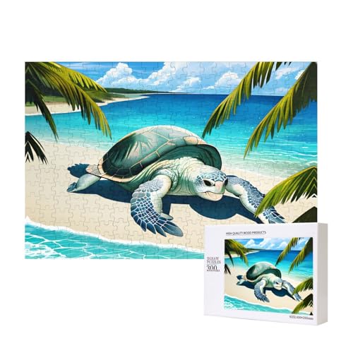 Phayah Strandschildkröten-Puzzle für Erwachsene, 300 Teile, Heimdekoration, Geburtstagsparty für Männer und Frauen, 15,7 x 27,9 cm Phayah Strandschildkröten-Puzzle für Erwachsene, 300 Teile, Heimdekoration, Geburtstagsparty für Männer und Frauen, 15,7 x 27,9 cm von PHAYAH