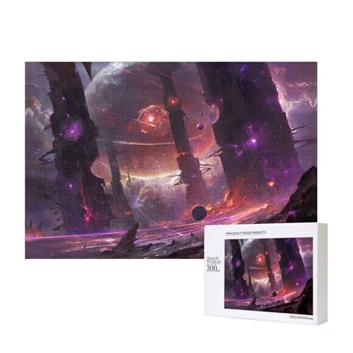 Phayah Strange Planet Space Puzzle für Erwachsene, 300 Teile, Heimdekoration, Geburtstagsparty für Männer und Frauen, 15,7 x 27,9 cm Phayah Strange Planet Space Puzzle für Erwachsene, 300 Teile, Heimdekoration, Geburtstagsparty für Männer und Frauen, 15,7 x 27,9 cm von PHAYAH