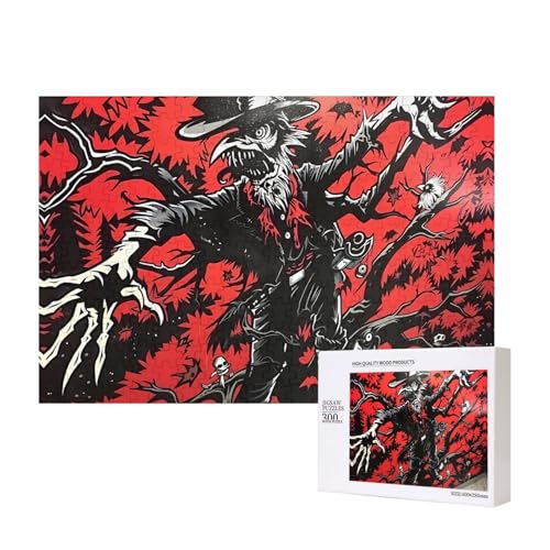 Phayah Strohmonster-Puzzles für Erwachsene, 300 Teile, Heimdekoration, Geburtstagsparty für Männer und Frauen, 40 x 27,9 cm von PHAYAH