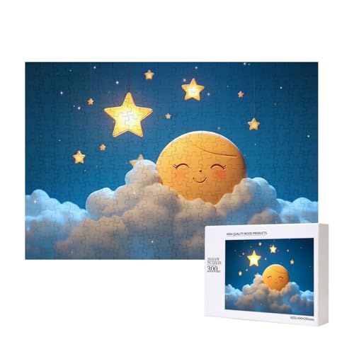 Phayah Sun Little Star Puzzle für Erwachsene, 300 Teile, Heimdekoration, Geburtstagsparty für Männer und Frauen, 15,7 x 27,9 cm Phayah Sun Little Star Puzzle für Erwachsene, 300 Teile, Heimdekoration, Geburtstagsparty für Männer und Frauen, 15,7 x 27,9 cm von PHAYAH