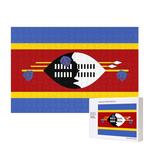 Phayah Swasiland Flaggenmuster, Puzzle, einzigartiges Puzzle, Wandkunst, Bild für Heimdekoration, 300 Stück Phayah Swasiland Flaggenmuster, Puzzle, einzigartiges Puzzle, Wandkunst, Bild für Heimdekoration, 300 Stück von PHAYAH