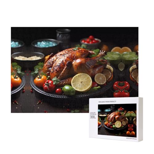 Phayah Tantalizing Braten Truthahn Puzzles 300 Teile für Puzzle Holzpuzzle für Familie Freunde Home Decor Wandkunst 15,7 x 27,9 cm Phayah Tantalizing Braten Truthahn Puzzles 300 Teile für Puzzle Holzpuzzle für Familie Freunde Home Decor Wandkunst 15,7 x 27,9 cm von PHAYAH