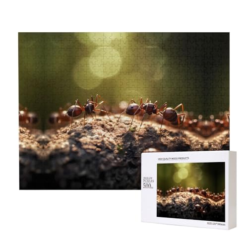 Phayah The Ant Gathering Puzzle für Erwachsene, 500 Teile, Heimdekoration, Geburtstagsparty für Männer und Frauen, 50 x 38 cm Phayah The Ant Gathering Puzzle für Erwachsene, 500 Teile, Heimdekoration, Geburtstagsparty für Männer und Frauen, 50 x 38 cm von PHAYAH