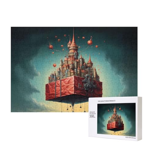 Phayah The Floating City Puzzles 300 Teile für Puzzle, Holzpuzzle für Familie, Freunde, Heimdekoration, Wandkunst, 39,9 x 27,9 cm Phayah The Floating City Puzzles 300 Teile für Puzzle, Holzpuzzle für Familie, Freunde, Heimdekoration, Wandkunst, 39,9 x 27,9 cm von PHAYAH