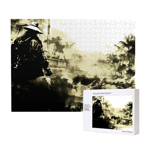 Phayah Tintenholz-Puzzles für Erwachsene, 500 Teile, Heimdekoration, Geburtstagsparty für Männer und Frauen, 50 x 38 cm von PHAYAH