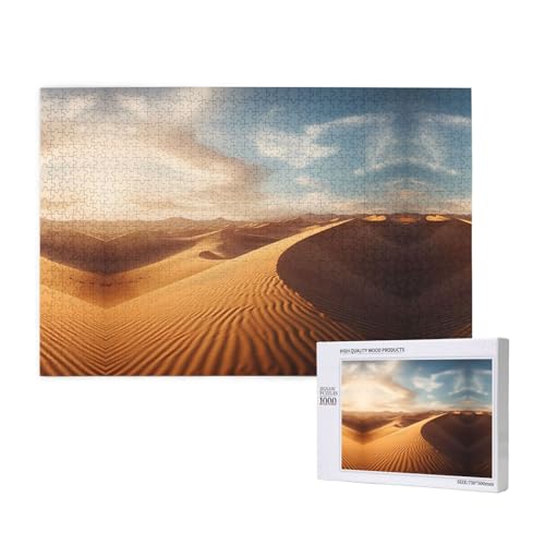 Phayah Treibsand-Puzzle, 1000 Teile für Puzzle, Holzpuzzle für Familie, Freunde, Heimdekoration, Wandkunst, 75 x 50 cm Phayah Treibsand-Puzzle, 1000 Teile für Puzzle, Holzpuzzle für Familie, Freunde, Heimdekoration, Wandkunst, 75 x 50 cm von PHAYAH