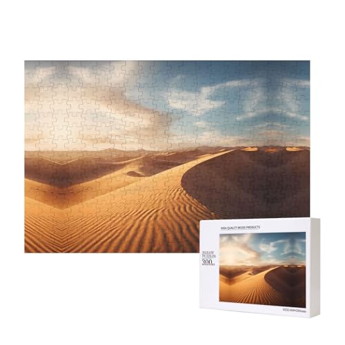 Phayah Treibsand-Puzzle, 300 Teile für Puzzle, Holzpuzzle für Familie, Freunde, Heimdekoration, Wandkunst, 39 x 27 cm Phayah Treibsand-Puzzle, 300 Teile für Puzzle, Holzpuzzle für Familie, Freunde, Heimdekoration, Wandkunst, 39 x 27 cm von PHAYAH