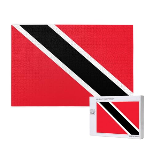 Phayah Trinidad und Tobago Flaggenpuzzle für Erwachsene, 1000 Teile, Heimdekoration, Geburtstagsfeier für Männer und Frauen, 75 x 50 cm Phayah Trinidad und Tobago Flaggenpuzzle für Erwachsene, 1000 Teile, Heimdekoration, Geburtstagsfeier für Männer und Frauen, 75 x 50 cm von PHAYAH