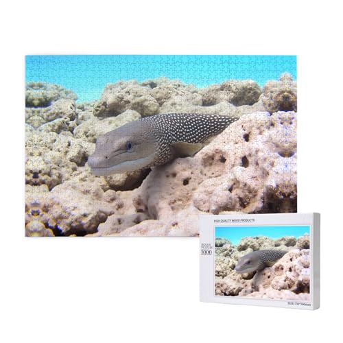 Phayah Unterwasser-Aal-Puzzles für Erwachsene, 1000 Teile, Heimdekoration, Geburtstagsparty für Männer und Frauen, 29,5 x 50 cm von PHAYAH