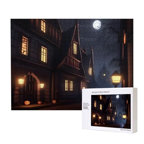 Phayah Verlassene Straßenpuzzles 500 Teile für Puzzle, Holzpuzzle für Familie und Freunde, Heimdekoration, Wandkunst, 500 x 38 cm Phayah Verlassene Straßenpuzzles 500 Teile für Puzzle, Holzpuzzle für Familie und Freunde, Heimdekoration, Wandkunst, 500 x 38 cm von PHAYAH