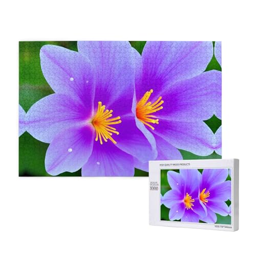 Phayah Violettes Viburnum-Puzzle, 1000 Teile, für Puzzle, Holzpuzzle für Familie, Freunde, Heimdekoration, Wandkunst, 75 x 50 cm Phayah Violettes Viburnum-Puzzle, 1000 Teile, für Puzzle, Holzpuzzle für Familie, Freunde, Heimdekoration, Wandkunst, 75 x 50 cm von PHAYAH