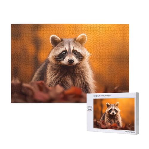 Phayah Waschbär Puzzles für Erwachsene 1000 Teile Kinder Intelligenz Entwicklung Spielzeug 29.5X19.7 Phayah Waschbär Puzzles für Erwachsene 1000 Teile Kinder Intelligenz Entwicklung Spielzeug 29.5X19.7 von PHAYAH