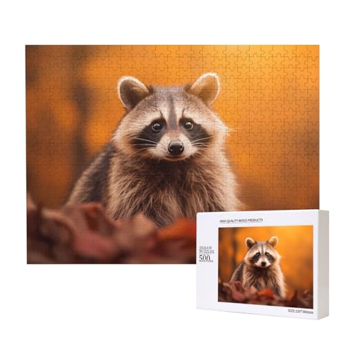 Phayah Waschbär Puzzles für Erwachsene 500 Stück Kinder Intelligenz Entwicklung Spielzeug 20,4 x 38,1 cm Phayah Waschbär Puzzles für Erwachsene 500 Stück Kinder Intelligenz Entwicklung Spielzeug 20,4 x 38,1 cm von PHAYAH