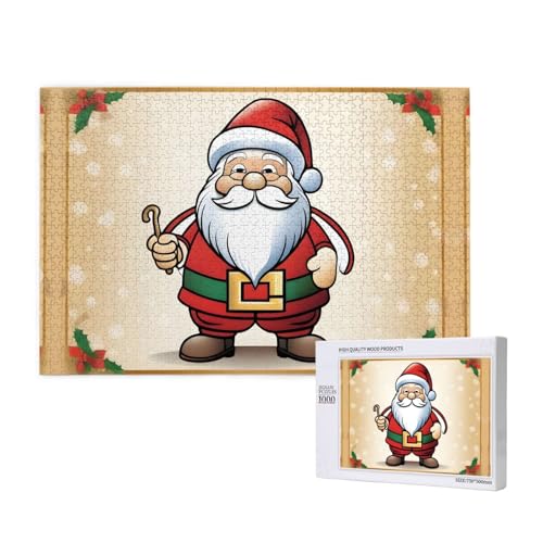 Phayah Weihnachtswichtel-Puzzle, 1000 Teile für Puzzle, Holzpuzzle für Familie, Freunde, Heimdekoration, Wandkunst, 75 x 50 cm Phayah Weihnachtswichtel-Puzzle, 1000 Teile für Puzzle, Holzpuzzle für Familie, Freunde, Heimdekoration, Wandkunst, 75 x 50 cm von PHAYAH