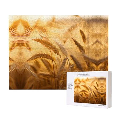 Phayah Weizenohr-Puzzles für Erwachsene, 500 Teile, Heimdekoration, Geburtstagsparty für Männer und Frauen, 50 x 38 cm Phayah Weizenohr-Puzzles für Erwachsene, 500 Teile, Heimdekoration, Geburtstagsparty für Männer und Frauen, 50 x 38 cm von PHAYAH