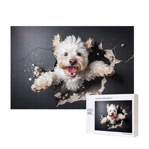 Phayah Welpe zerbricht Wandpuzzle, 300 Teile für Puzzle, Holzpuzzle für Familie, Freunde, Heimdekoration, Wandkunst, 15,7 x 27,9 cm Phayah Welpe zerbricht Wandpuzzle, 300 Teile für Puzzle, Holzpuzzle für Familie, Freunde, Heimdekoration, Wandkunst, 15,7 x 27,9 cm von PHAYAH